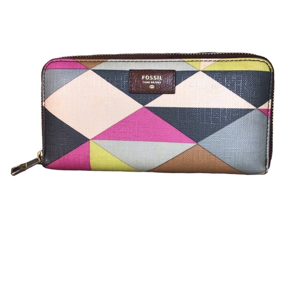 Fossil Wallet Logan Double Side Main Zip